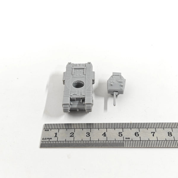 1/144 WWII British Churchill III Tank, Resin Model Vehicle Kit, Unassembled and Unpainted