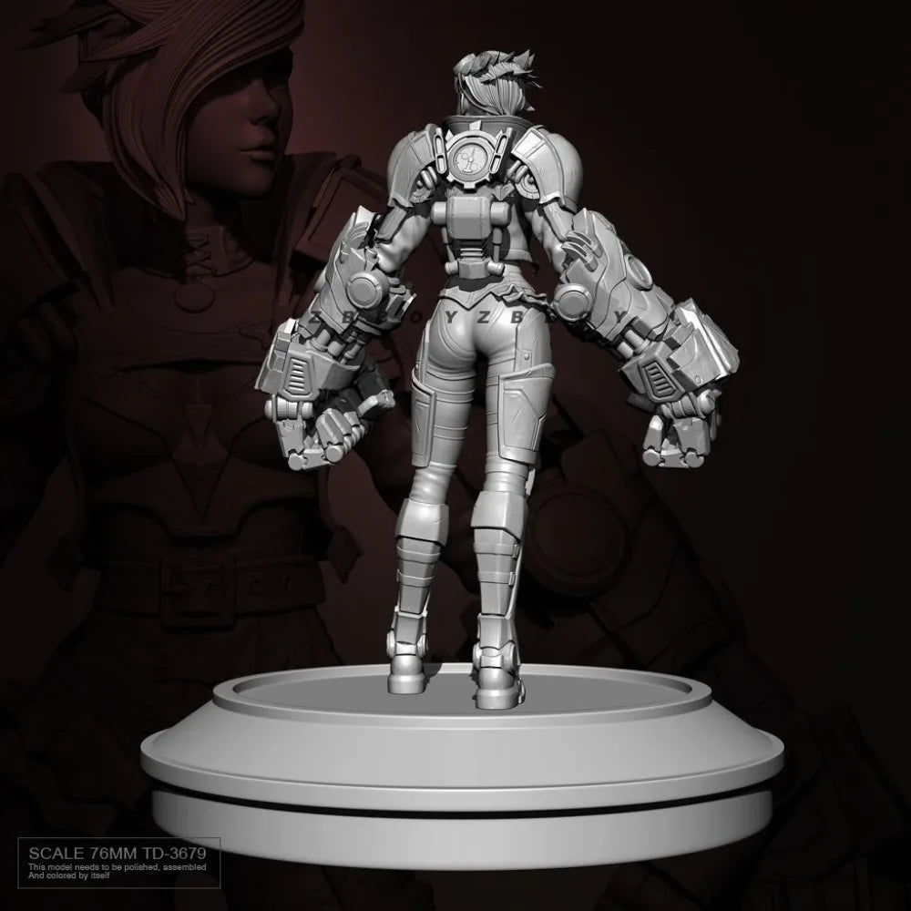 Modern Mechanized Armored Soldier, Resin Model Figure Kit, Unassembled and Unpainted