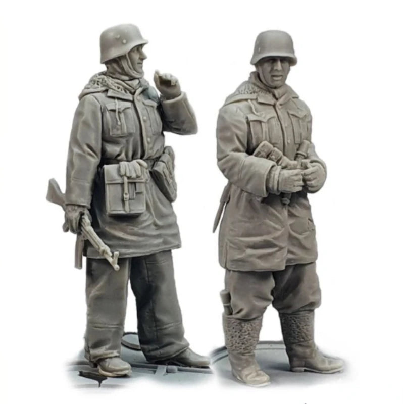 1/35 WWI German Prussian Soldiers, 2 Figures, Resin Model Figure Kit, Unassembled and Unpainted
