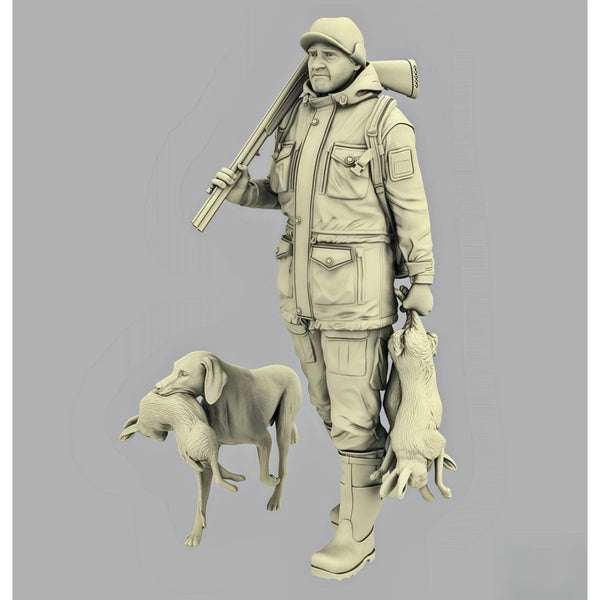1/35 Modern Tactical Soldiers with Working Dogs, 5 Figures, Resin Model Figure Kit, Unassembled and Unpainted