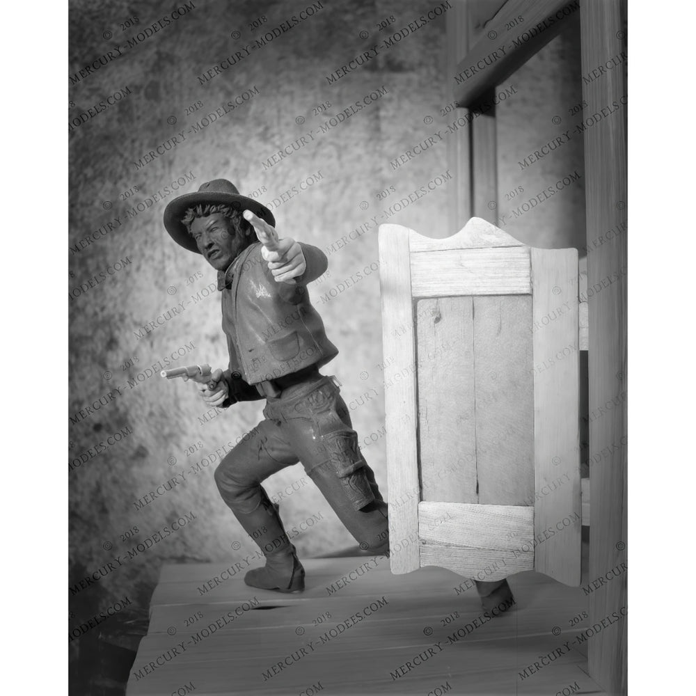 75mm Mexican Cowboy Western Outlaw, Resin Model Figure Kit, Historical Theme, Unassembled and Unpainted