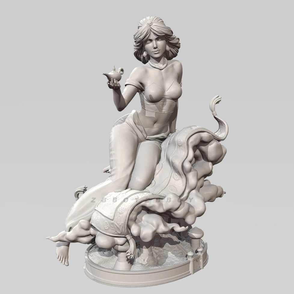 100mm Female Fantasy Sorceress, Resin Model Figure Kit, Fantasy Theme, Unassembled and Unpainted
