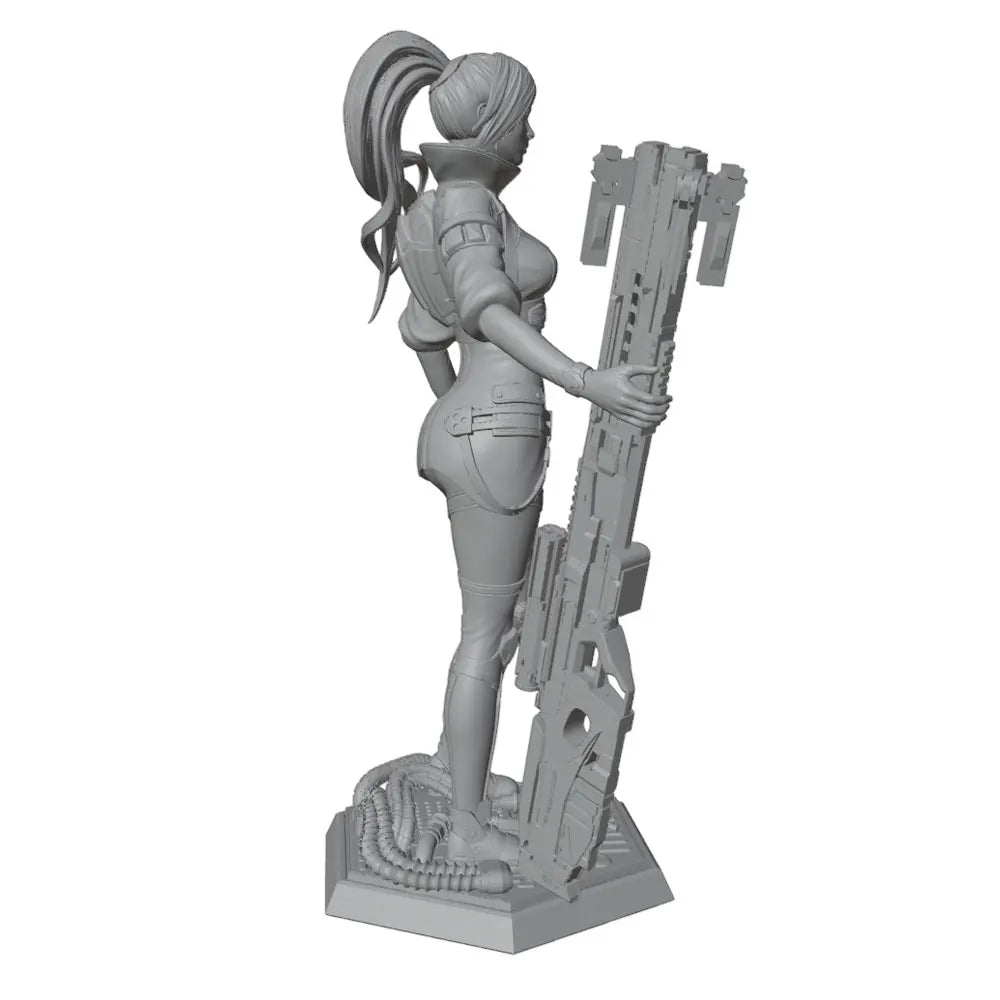 1/24 Mechanical Warrior, Resin Model Figure Kit, Sci-Fi Theme, Unassembled and Unpainted