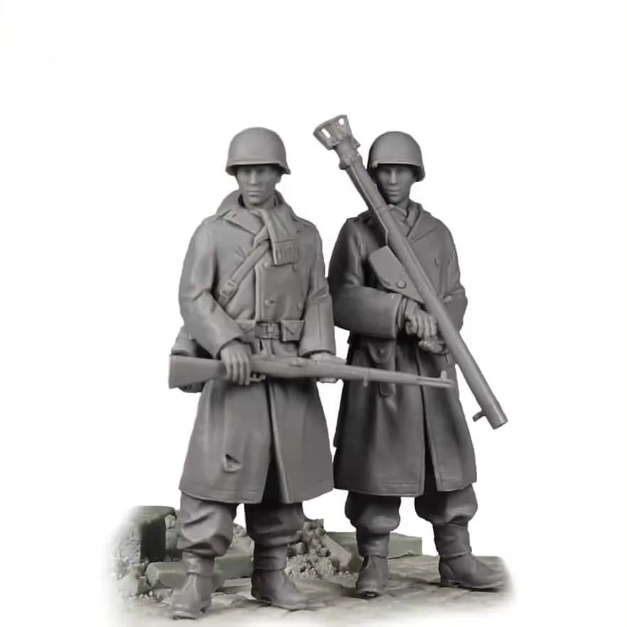 1/35 WWI Infantry Squad Set, 32 Figures, Resin Model Figure Kit, Unassembled and Unpainted