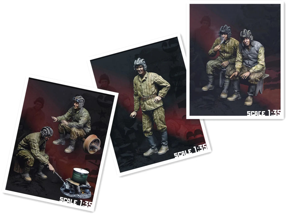 1/35 WWII German Infantryman in Striped Campaign Uniform, Resin Model Figure Kit, Unassembled and Unpainted