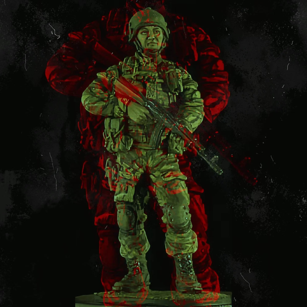 1/35 Modern Tactical Operator in Digital Camo Alert Stance, Resin Model Figure Kit, Unassembled and Unpainted