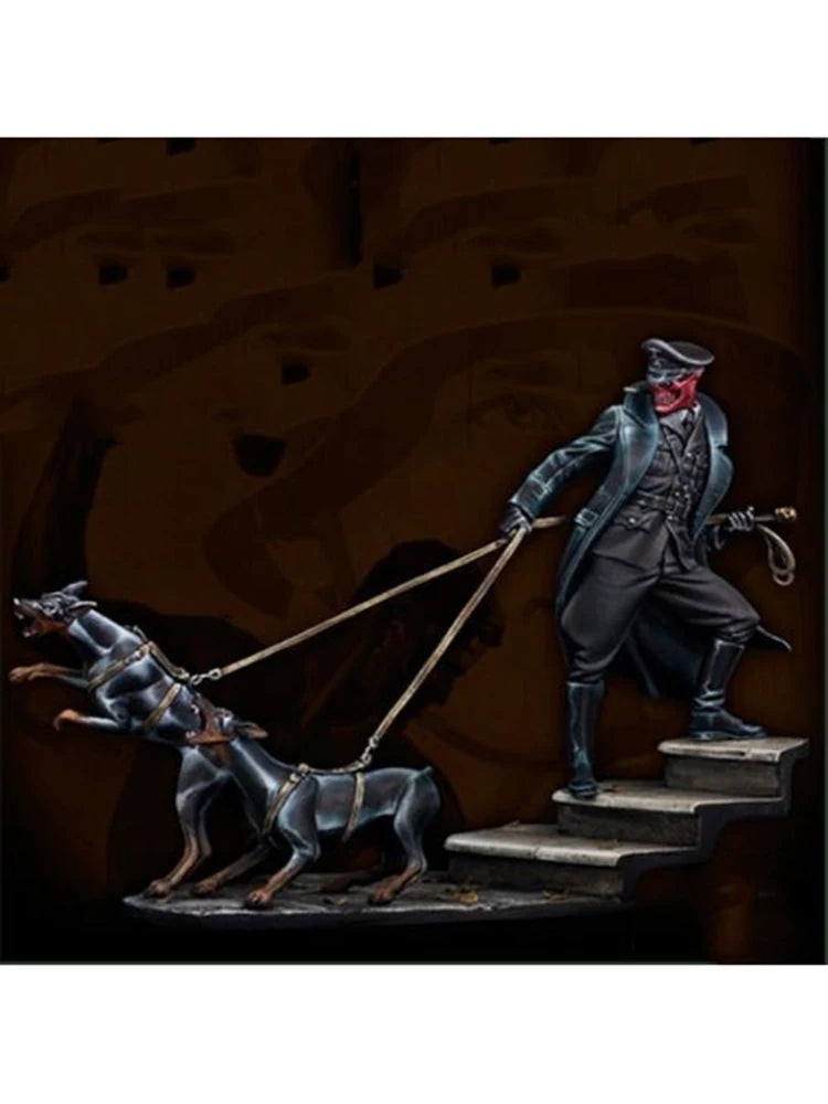 1/24 Adventurer with Skeletal Companion, 2 Figures, Resin Model Figure Kit, Fantasy Theme, Unassembled and Unpainted