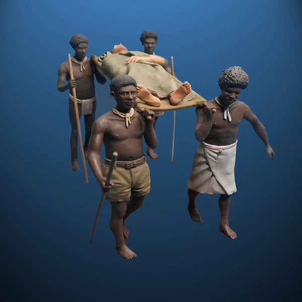 1/35 Tribal, 5 Figures, Resin Model Figure Kit, Historical Theme, Unassembled and Unpainted