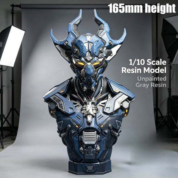 1/10 Armored Warrior, Resin Model Bust Kit, Sci-Fi Theme, Unassembled and Unpainted