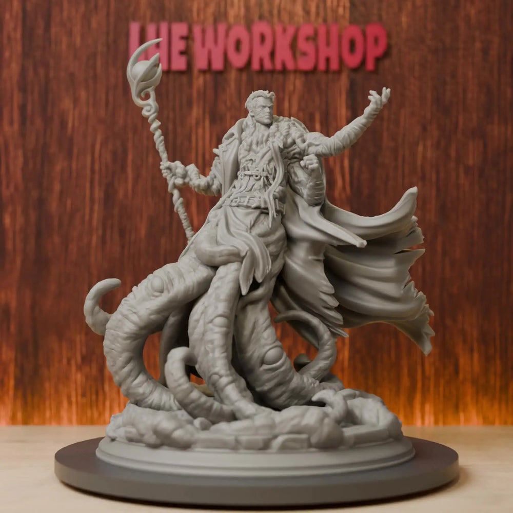 75mm Ascendant Eldritch Sorcerer, Resin Model Figure Kit, Fantasy Theme, Unassembled and Unpainted