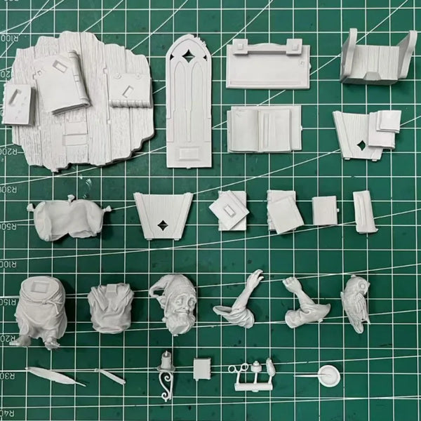 1/24 Dwarf Storyteller, Resin Model Figure Kit, Fantasy Theme, Unassembled and Unpainted