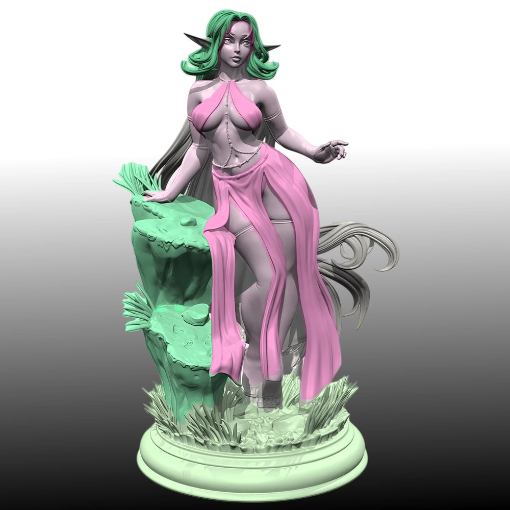 1/24 Elf Girl, Resin Model Figure Kit, Fantasy Theme, Unassembled and Unpainted