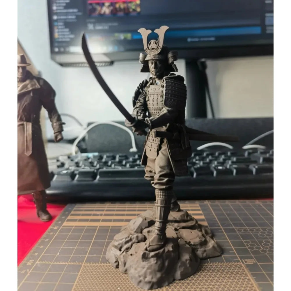 Medieval Samurai Warrior, Resin Model Figure Kit, Unassembled and Unpainted