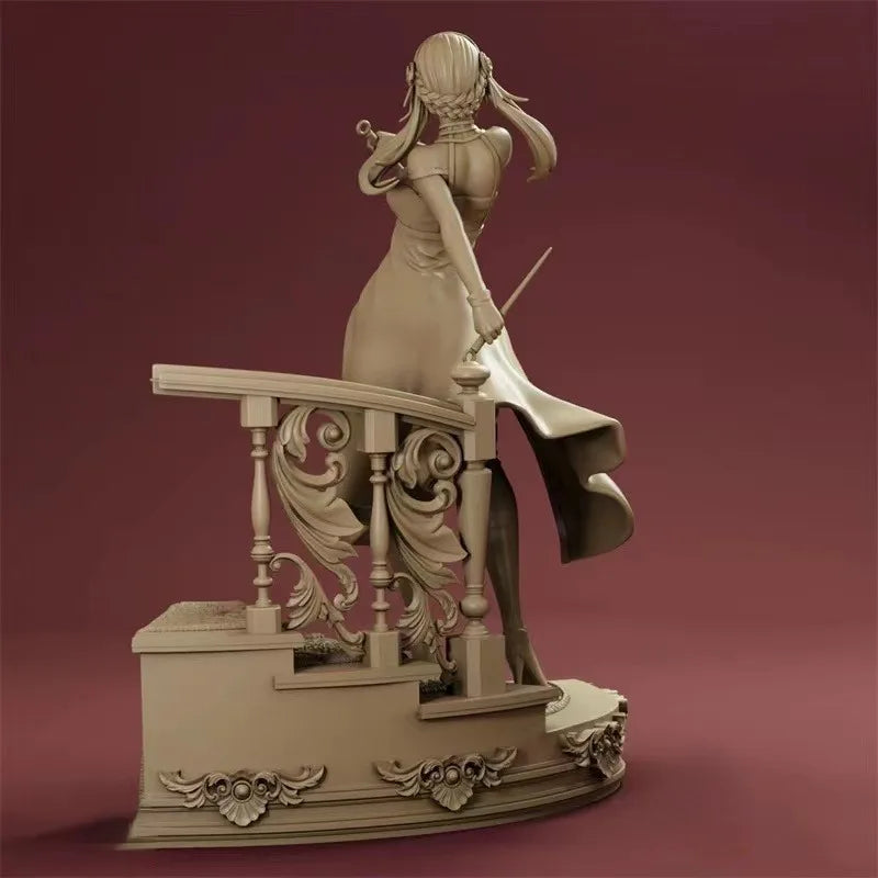 1/24 Female Assassin, Resin Model Figure Kit, Fantasy Theme, Unassembled and Unpainted