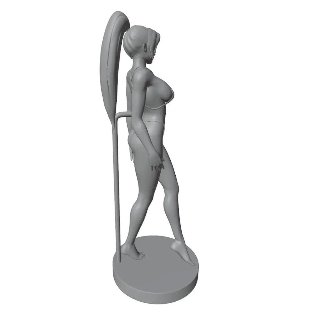 1/24 Pin-up Surfer with Surfboard, Resin Model Figure Kit, Unassembled and Unpainted