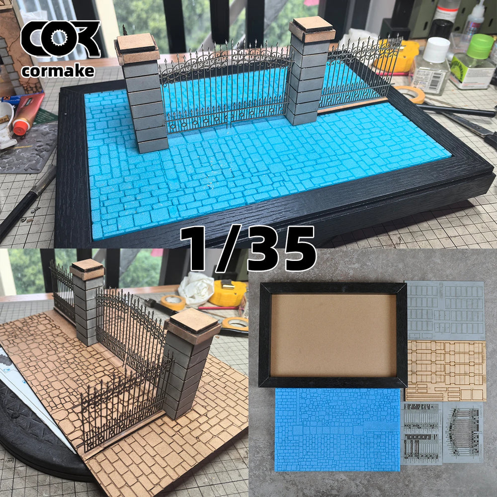 1/35 Modern Residential Compound, Resin Model Diorama Kit, Unassembled and Unpainted