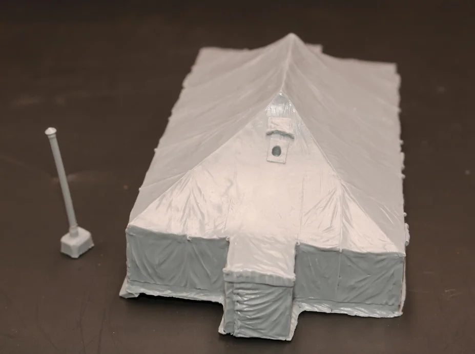 1/72 Modern Soviet Military Tent, Resin Model Diorama Kit, Unassembled and Unpainted