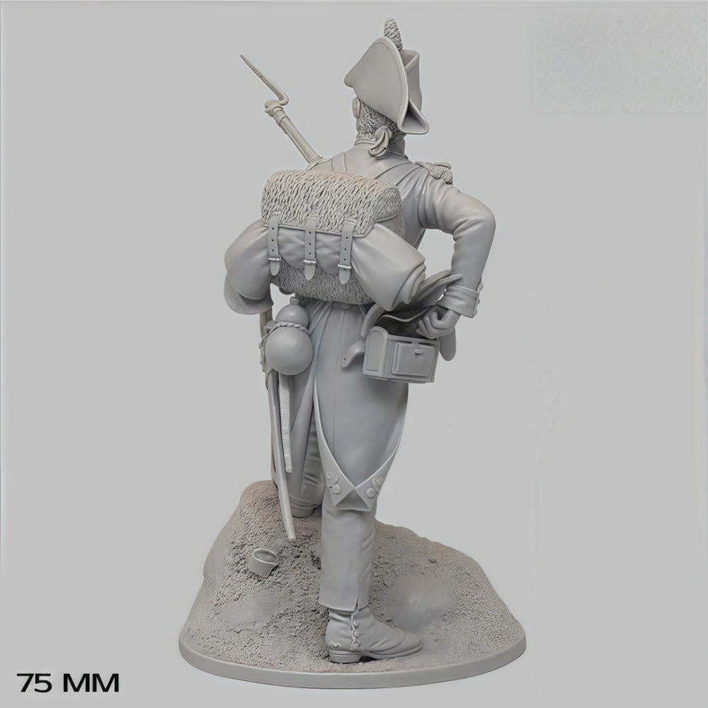 75mm Napoleonic French Grenadier, Resin Model Figure Kit, Unassembled and Unpainted