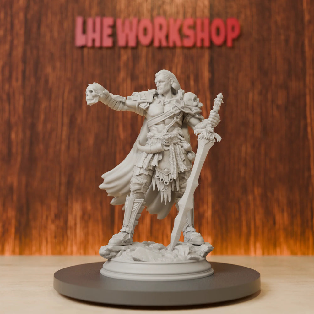 75mm Death Swordsman, Resin Model Figure Kit, Fantasy Theme, Unassembled and Unpainted