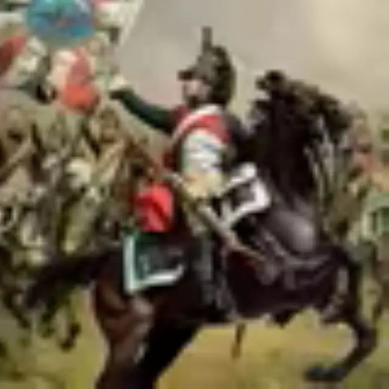 90mm Napoleonic Cavalry Officer, Resin Model Figure Kit, Unassembled and Unpainted