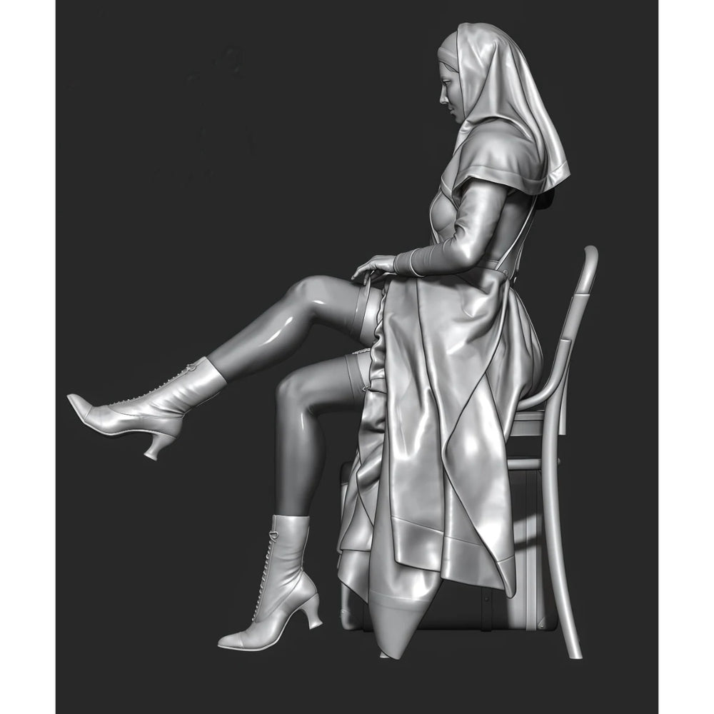 54mm WWI Russian Army Nurse, Resin Model Figure Kit, Unassembled and Unpainted