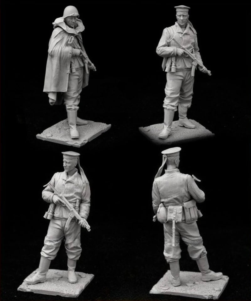 1/24 WWII Soviet Marine Soldier, Resin Model Figure Kit, Unassembled and Unpainted