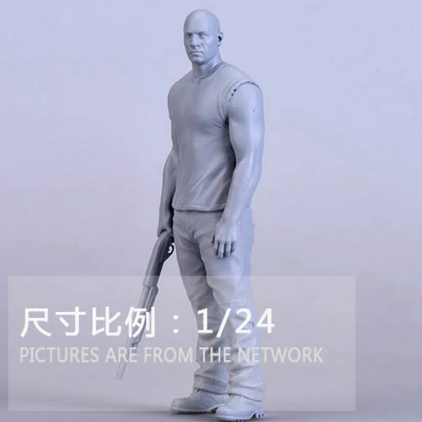 1/24 Muscular Male Anatomical Study, Resin Model Figure Kit, Historical Theme, Unassembled and Unpainted
