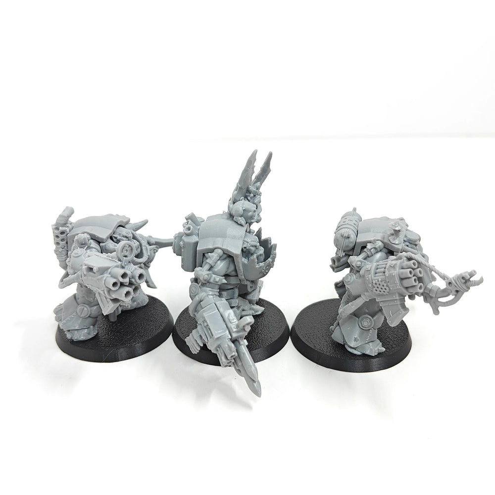 Orc Warrior Squad, 3 Figures, Resin Model Figure Kit, Fantasy Theme, Unassembled and Unpainted