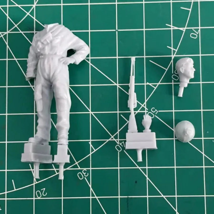 Cold War Military Pilot, Resin Model Figure Kit, Unassembled and Unpainted