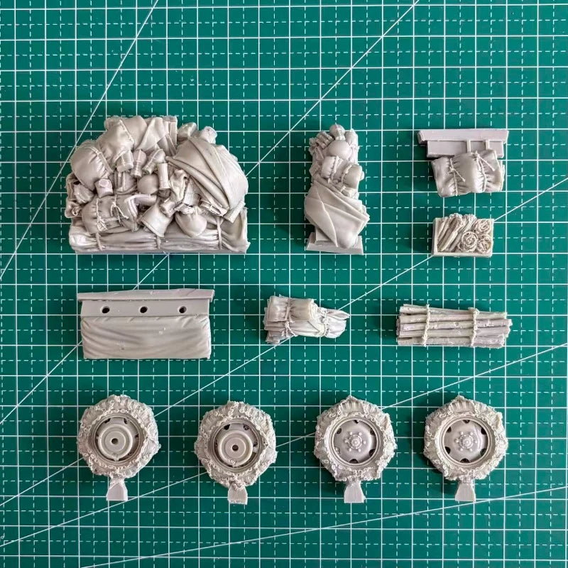 1/35 WWII German Steyr 1500A Supply Truck, Resin Model Vehicle Kit, Unassembled and Unpainted