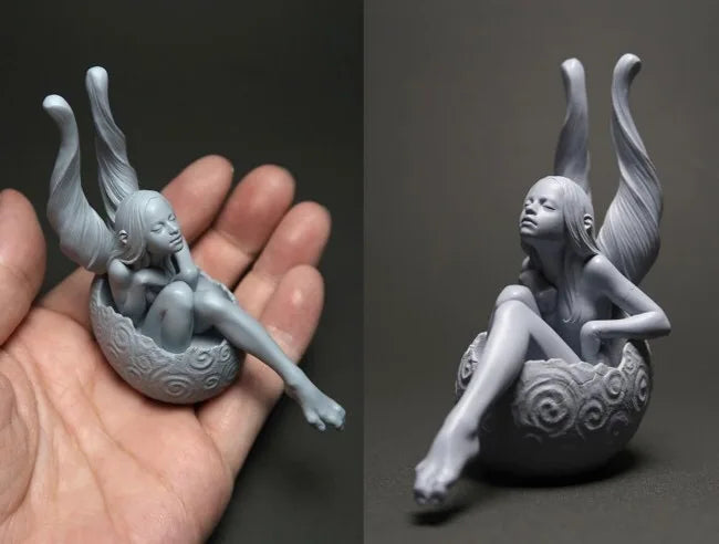 Seated Fairy, Resin Model Figure Kit, Fantasy Theme, Unassembled and Unpainted