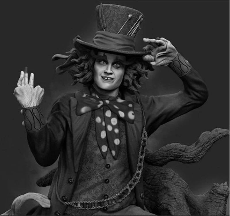 1/24 Magician with Demonic Tentacle, Resin Model Figure Kit, Fantasy Theme, Unassembled and Unpainted
