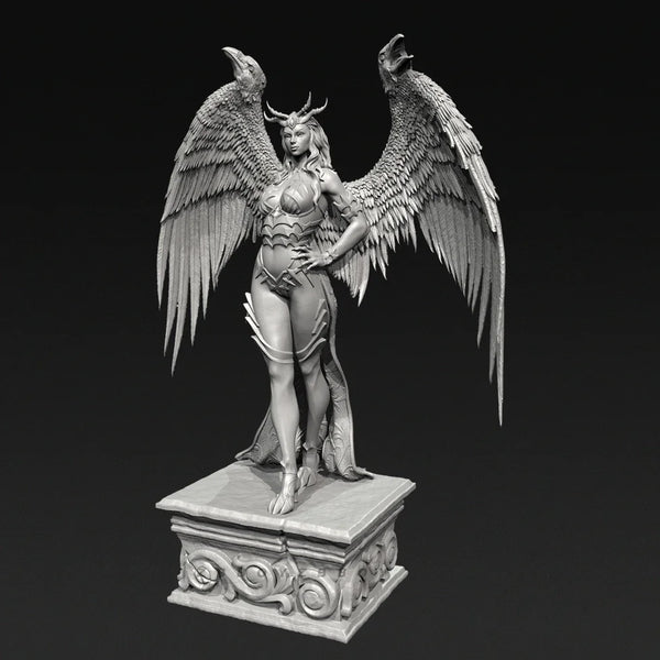 90mm Winged Succubus Demon, Resin Model Figure Kit, Unassembled and Unpainted