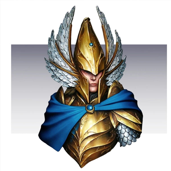 1/12 Etheldin Winged Fantasy Character, Resin Model Bust Kit, Fantasy Theme, Unassembled and Unpainted