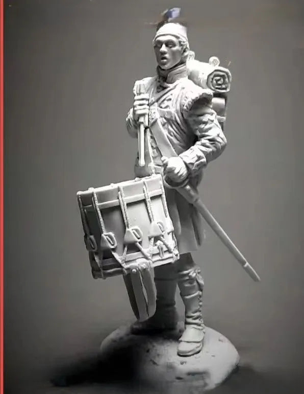 1/32 WWI Military Drummer, Resin Model Figure Kit, Unassembled and Unpainted