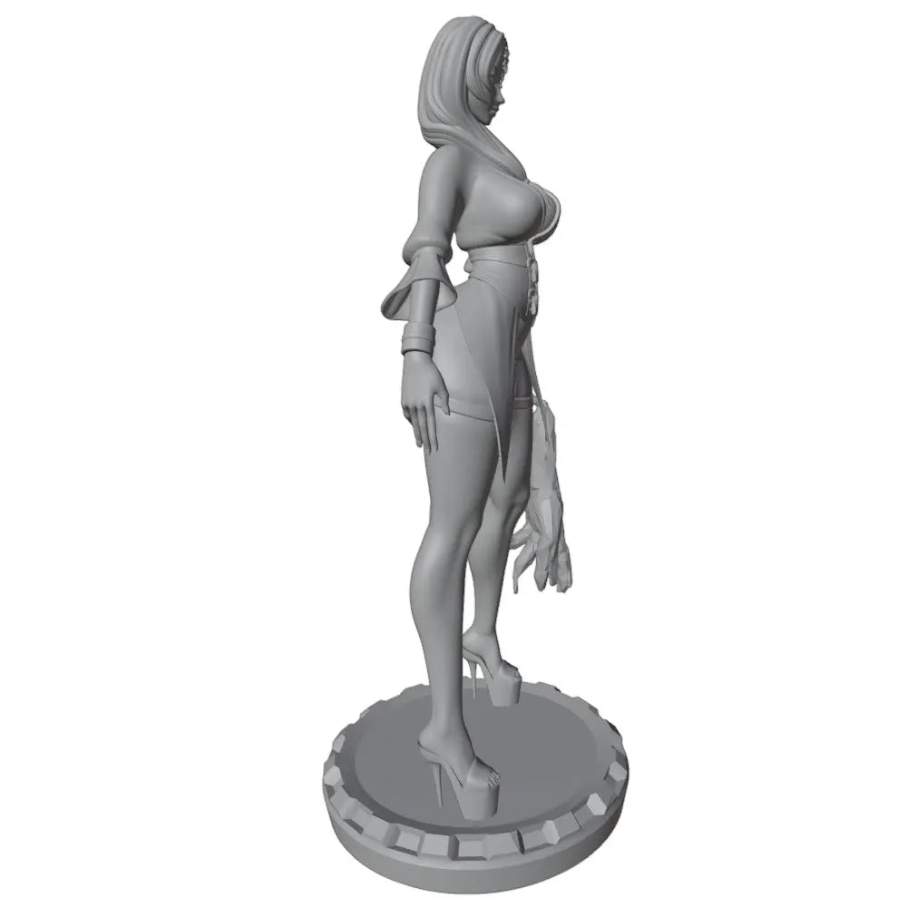 1/24 Hooded Warrior in Tactical Armor with Flame Blade, Resin Model Figure Kit, Anime Theme, Unassembled and Unpainted