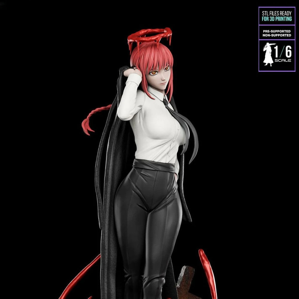 Chainsaw Girl, Resin Model Figure Kit, Anime Theme, Unassembled and Unpainted