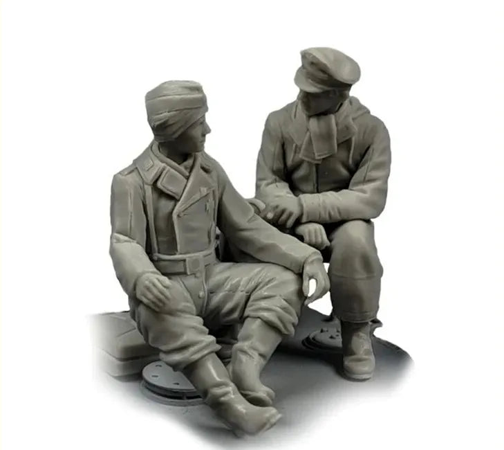 1/35 WWI ANZAC Soldiers, 2 Figures, Resin Model Figure Kit, Unassembled and Unpainted