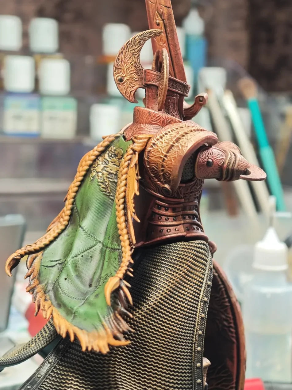 Furnace Knight, Resin Model Figure Kit, Fantasy Theme, Unassembled and Unpainted