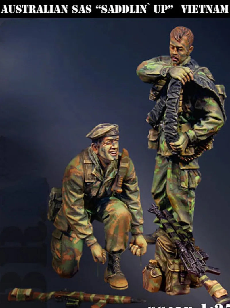 1/35 Vietnam War Australian SAS Combat Patrol, 2 Figures, Resin Model Figure Kit, Unassembled and Unpainted