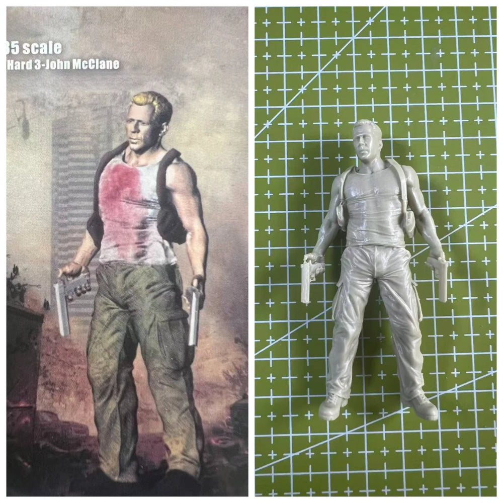 1/35 Modern John McClane, Resin Model Figure Kit, Unassembled and Unpainted