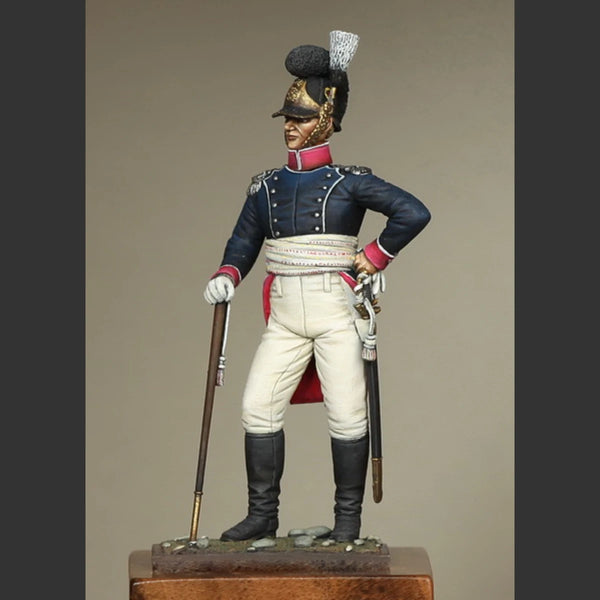 54mm Napoleonic Württemberg Infantry Officer, Resin Model Figure Kit, Unassembled and Unpainted