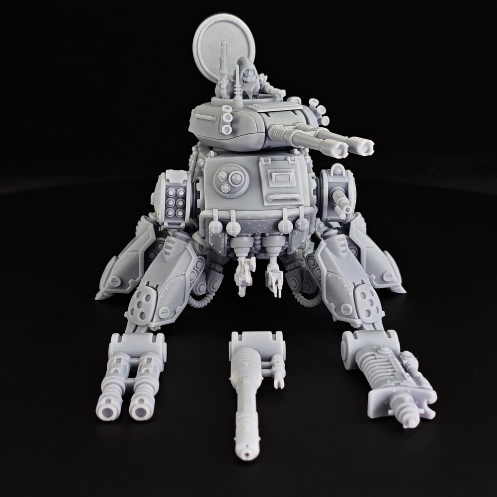 Scavenger Quadrupedal Tank, Resin Model Vehicle Kit, Sci-Fi Theme, Unassembled and Unpainted