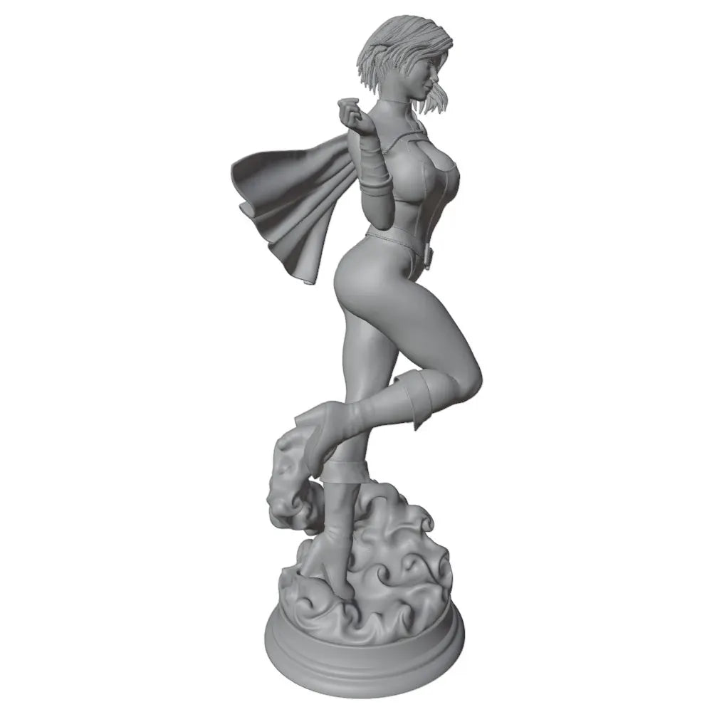 1/24 Female Warrior with Swept Cape and Sword, Resin Model Figure Kit, Fantasy Theme, Unassembled and Unpainted
