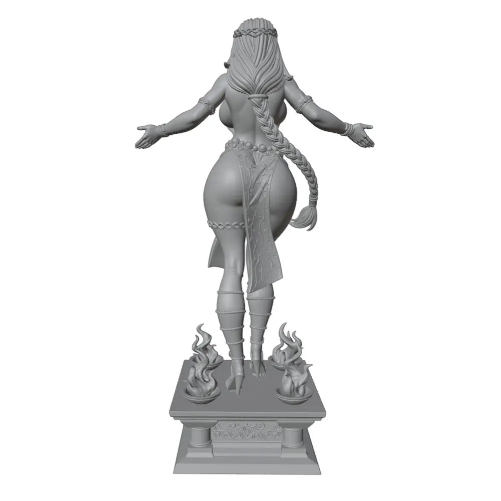 1/24 Pin-Up with Mythological Base, Resin Model Figure Kit, Unassembled and Unpainted