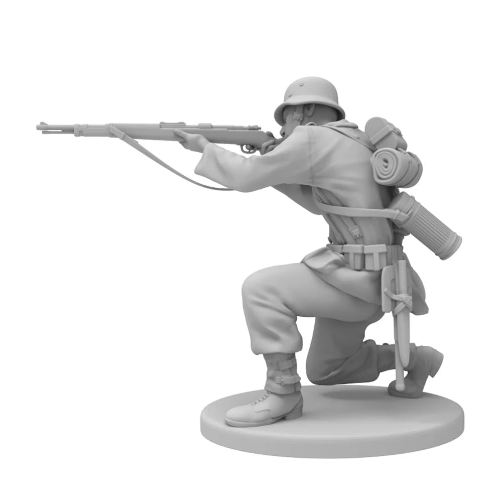 1/24 WWII German Infantry, 6 Figures, Resin Model Figure Kit, Unassembled and Unpainted