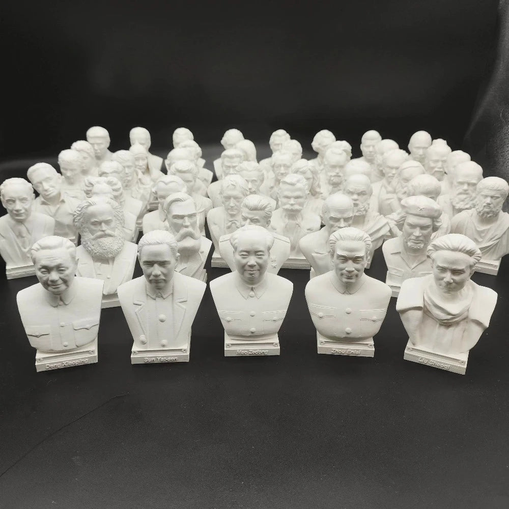 250mm Modern Five Modern Chinese Leaders, 5 Figures, Resin Model Bust Kit, Unassembled and Unpainted