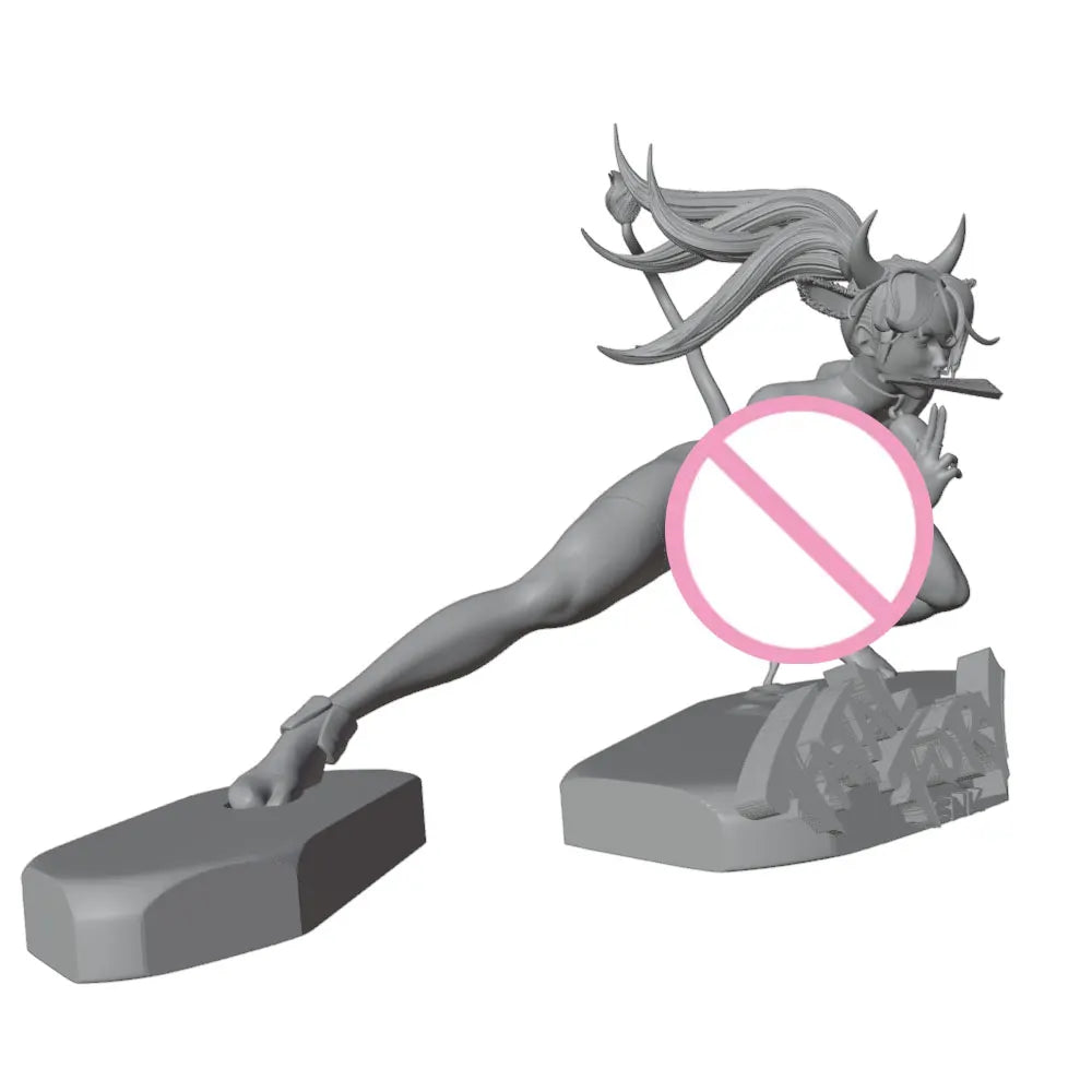 75mm Demon Character, Resin Model Figure Kit, Anime Theme, Unassembled and Unpainted