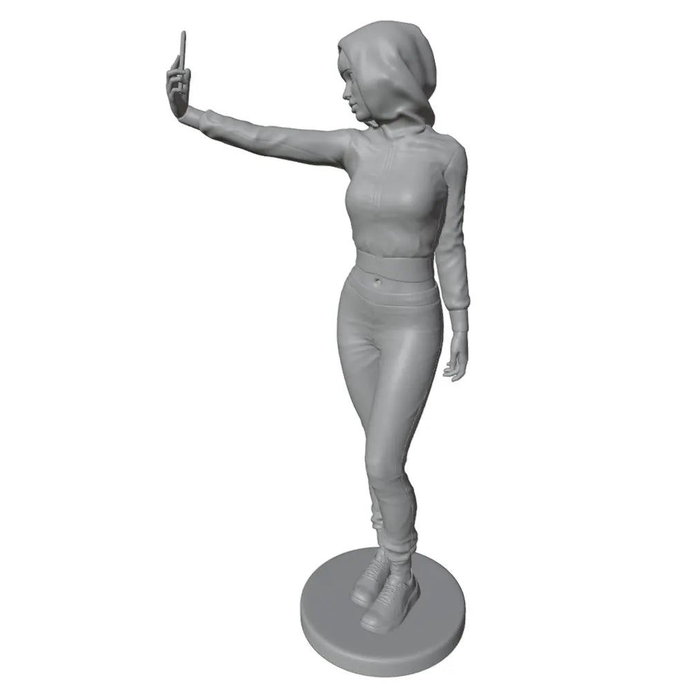 75mm Modern Girl, Resin Model Figure Kit, Unassembled and Unpainted
