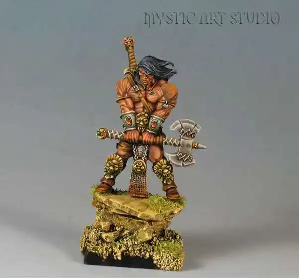 Barbarian Hero, Resin Model Figure Kit, Fantasy Theme, Unassembled and Unpainted